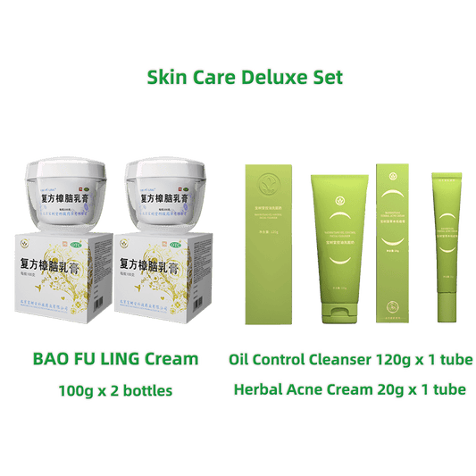 Skin Care Deluxe Set 20% OFF(BAO FU LING Cream+Acne Control Set ) - Bao Fu Ling Online Store
