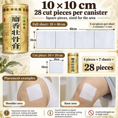 Musk Medicated Plaster 7 patches– Fast Pain Relief for Muscle, Joint & Back Pain | Herbal Patch