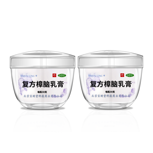 Bao Fu Ling Compound Camphor Cream 30g – Summer Itch Relief for Mosquito Bites, Eczema & Skin Irritation | Steroid-Free