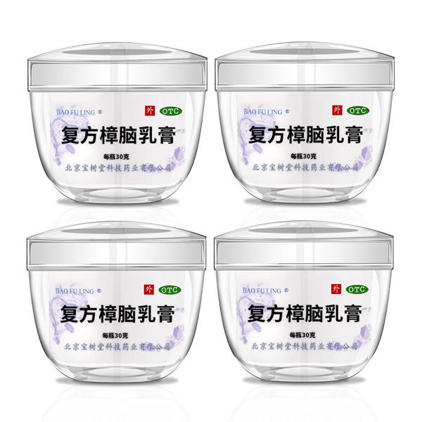 Bao Fu Ling Compound Camphor Cream 30g – Summer Itch Relief for Mosquito Bites, Eczema & Skin Irritation | Steroid-Free