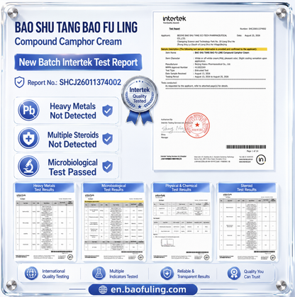 Bao Fu Ling Compound Camphor Cream 100g – Family Size Summer Skin Relief for Itching, Bites & Irritation | Steroid-Free
