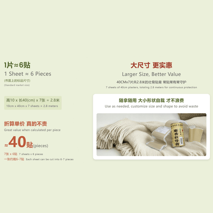 Musk Medicated Plaster（Fast - Acting Relief for Muscle Aches, Joint Pain, Rheumatism & Arthritis） - BaoFuLing Online Store