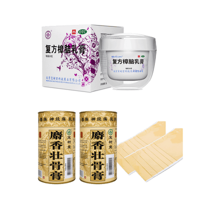 Pain Relief & Recovery Kit Bao Fu Ling 30g x 1+Musk Medicated Plaster 7 patches x2 - 優惠套裝 - Bao Fu Ling Online Store