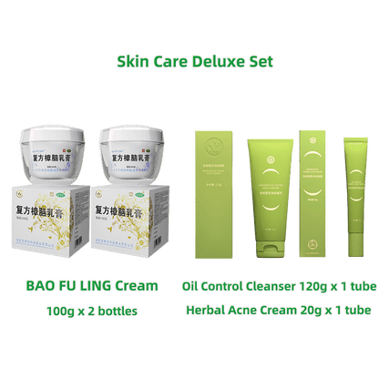 Skin Care Deluxe Set 20% OFF（BAO FU LING Cream+Acne Control Set ) - Bao Fu Ling Online Store